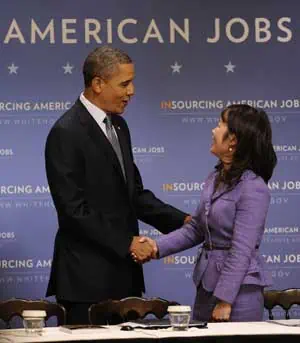 President Obama loves women entrepreneurs 