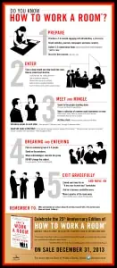 Susan RoAne biography and networking infographic