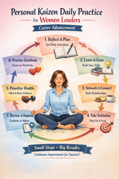 personal kaizen daily practice for women leaders career advancement